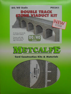 METCALFE PO241 OO/1.76 DOUBLE TRACK STONE VIADUCT - (PRICE INCLUDES DELIVERY)