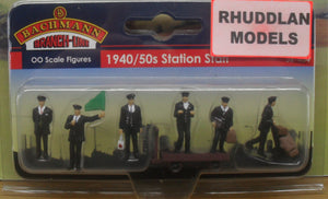 BACHMANN SCENECRAFT 36-404 OO 1940/50 STATION STAFF - (PRICE INCLUDES DELIVERY)
