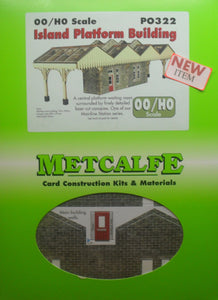 METCALFE PO322 OO/1:76 ISLAND PLATFORM BUILDING - (PRICE INCLUDES DELIVERY)