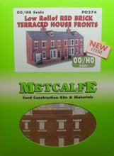 Load image into Gallery viewer, METCALFE PO274 OO/1:76 RED BRICK TERRACED HOUSE FRONTSLOW RELIEF - (PRICE INCLUDES DELIVERY)