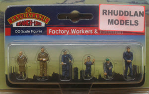 BACHMANN SCENECRAFT 36-403 OO FACTORY WORKERS & FOREMAN - (PRICE INCLUDES DELIVERY)
