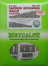 Load image into Gallery viewer, METCALFE PN149 N GAUGE TAPERED RETAINING WALLS STONE STYLE - (PRICE INCLUDES DELIVERY)