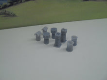 Load image into Gallery viewer, New No.65 OO gauge pack of chimneys (8) unpainted.