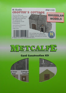 METCALFE PN159 N GAUGE CROFTER'S COTTAGE - (PRICE INCLUDES DELIVERY)