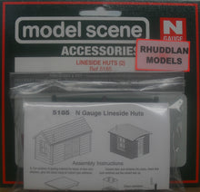 Load image into Gallery viewer, MODEL SCENE ACCESSORIES NO.5185 N GAUGE LINESIDE HUTS (2) - (PRICE INCLUDES DELIVERY)