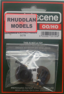 MODEL SCENE ACCESSORIES NO.5078 OO/1:76 CABLE LAYING PARTY - (PRICE INCLUDES DELIVERY)