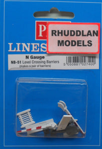 PECO NB-51 N GAUGE LEVEL CROSSING BARRIERS - (PRICE INCLUDES DELIVERY)