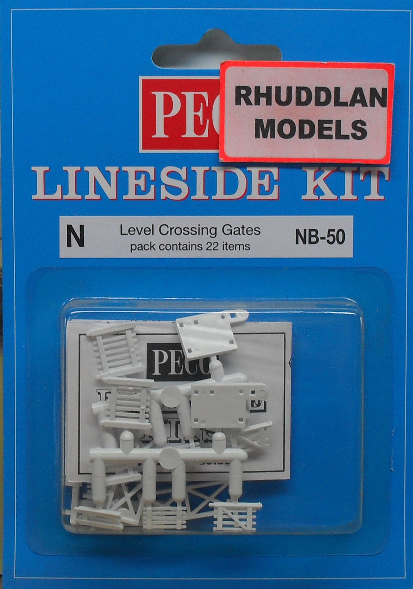 PECO NB-50 N GAUGE LEVEL CROSSING GATES - (PRICE INCLUDES DELIVERY