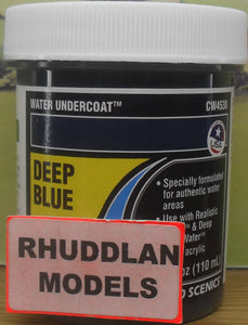 WOODLAND SCENICS CW4530 110ML DEEP BLUE WATER UNDERCOAT - (PRICE INCLUDES DELIVERY)