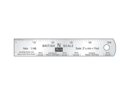 PECO SL-320 N GAUGE STAINLESS STEEL SCALE RULE - (PRICE INCLUDES DELIVERY)