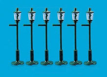 Load image into Gallery viewer, PECO MODEL SCENE 5004 OO/1:76 GAS LAMP POSTS (8) - (PRICE INCLUDES DELIVERY)