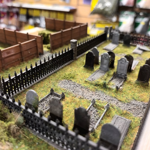 New No.10b N gauge GRAVESTONES unpainted.