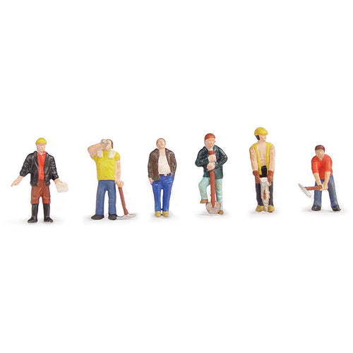 BACHMANN SCENECRAFT 36-042 OO CONSTRUCTION WORKERS - (PRICE INCLUDES DELIVERY)