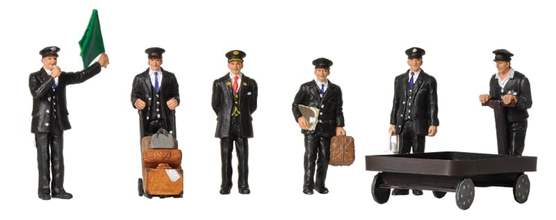 BACHMANN SCENECRAFT 36-404 OO 1940/50 STATION STAFF - (PRICE INCLUDES DELIVERY)