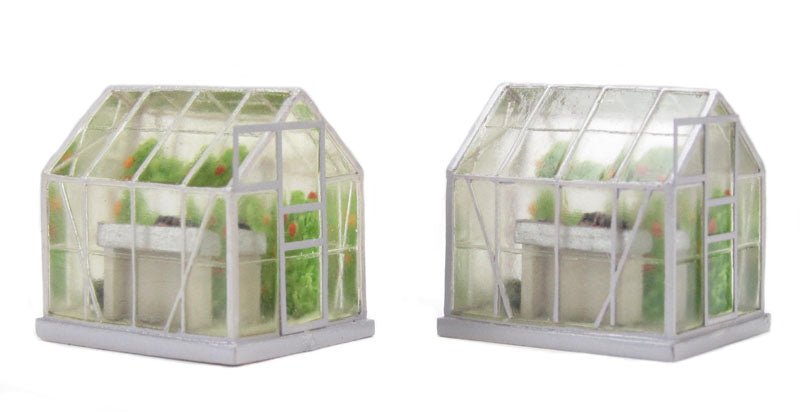 BACHMANN SCENECRAFT 44-515 OO/1.76 GREENHOUSES X2 - (PRICE INCLUDES DELIVERY)