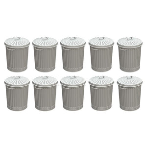 BACHMANN SCENECRAFT 44-522 OO/1.76 OLD STYLE DOMESTIC DUSTBINS - 10) (PRICE INCLUDES DELIVERY)
