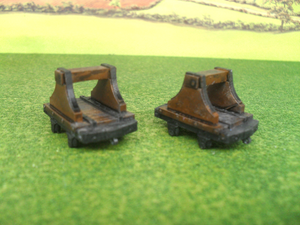 RHUDDLAN MODELS OO-9 NARROW GAUGE  BOLSTER WAGONS x2 NG004 (PRICE INCLUDES DELIVERY)