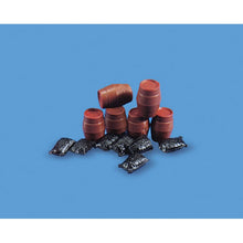 Load image into Gallery viewer, PECO MODEL SCENE 5064 OO/1:76 SACKS &amp; BARRELS - (PRICE INCLUDES DELIVERY)