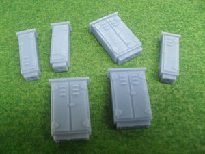 New No.29b O GAUGE LINESIDE BOXES (6) unpainted.