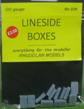 Load image into Gallery viewer, New No.29 OO GAUGE LINESIDE BOXES (12) unpainted.
