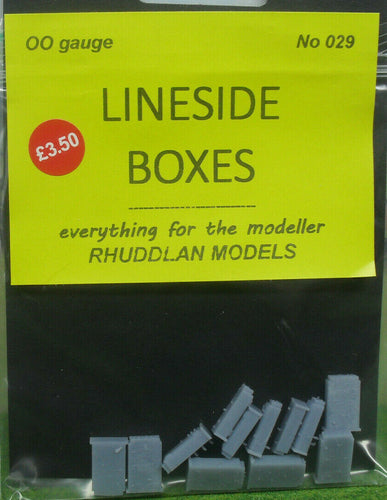 New No.29 OO GAUGE LINESIDE BOXES (12) unpainted.