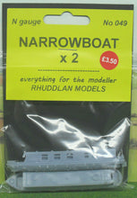 Load image into Gallery viewer, New No.49 N GAUGE NARROWBOAT x2 unpainted.