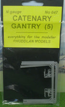 Load image into Gallery viewer, New No.47 N gauge CATENARY GANTRY (5) unpainted.