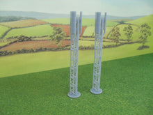 Load image into Gallery viewer, New No.63 N gauge TELEPHONE MASTS x2 unpainted.