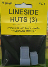Load image into Gallery viewer, New No.74 N GAUGE LINESIDE HUTS (3) unpainted.