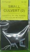 Load image into Gallery viewer, New No.25 OO gauge SMALL CULVERT (2) unpainted.