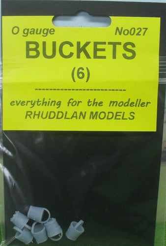 New No.27 O GAUGE BUCKETS (6) unpainted.