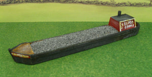 New No.32 N gauge WORKING CANAL BARGES (2) unpainted.