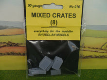 Load image into Gallery viewer, New No.16 OO GAUGE  MIXED CRATES (8) unpainted.