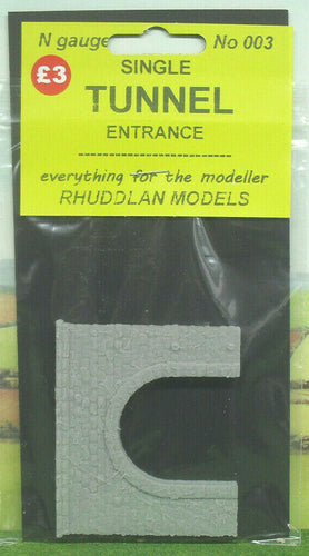New No.3 N gauge single tunnel entrance unpainted.