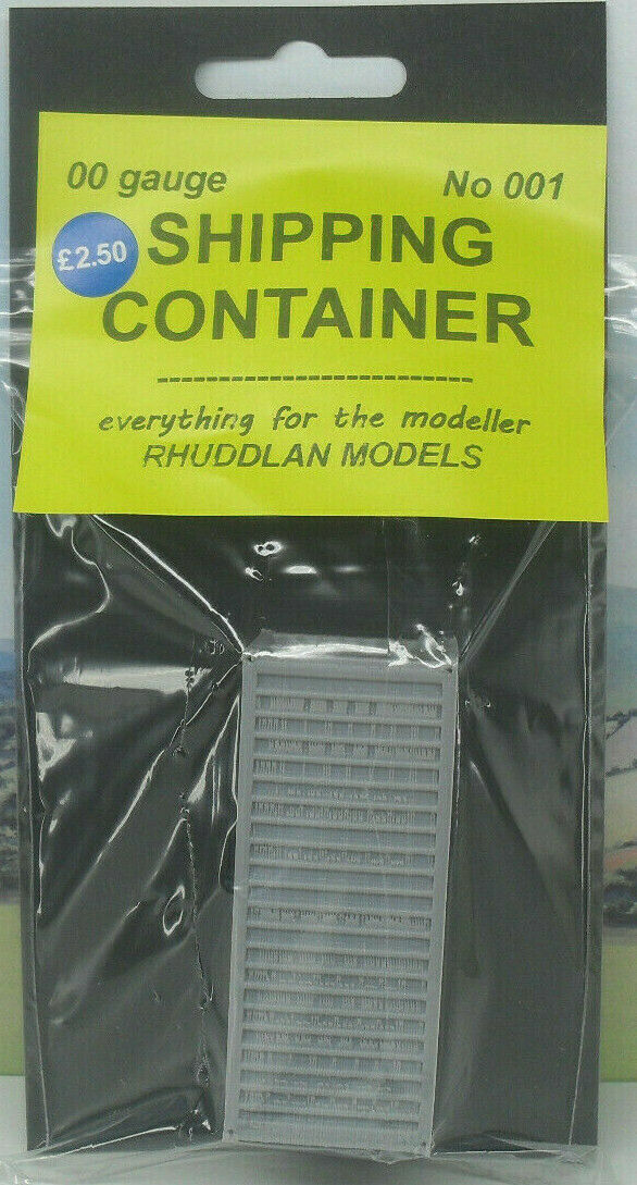 New No.1 OO gauge shipping container unpainted.