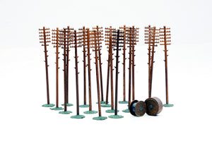 DAPOL C024 OO/1:76 TELEGRAPH POLES (20 IN PACK) - (PRICE INCLUDES DELIVERY)