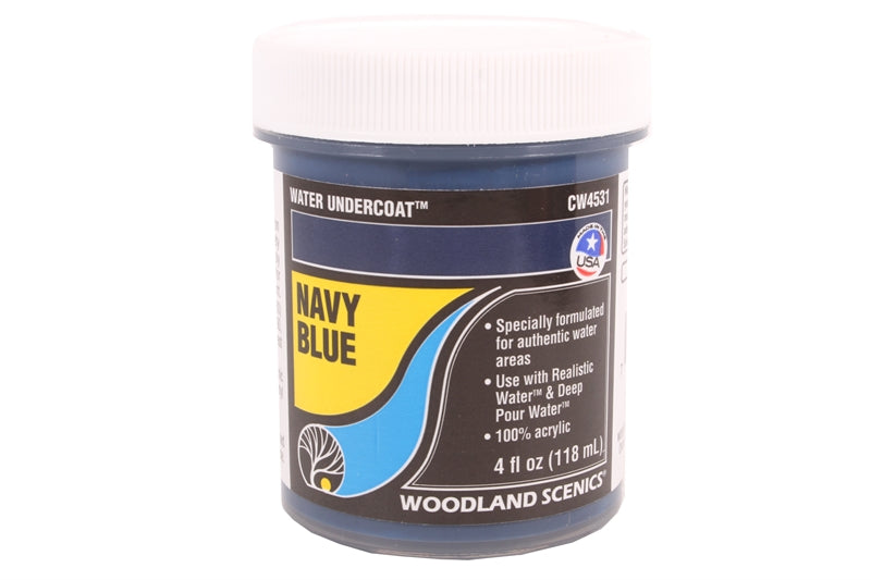 WOODLAND SCENICS CW4531 110ML WATER UNDERCOAT NAVY BLUE - (PRICE INCLUDES DELIVERY)