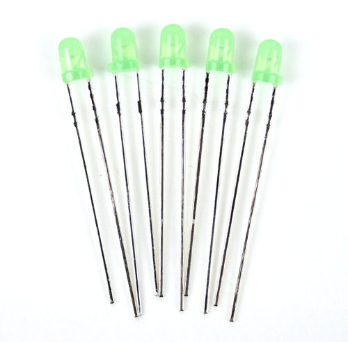 GAUGEMASTER ACCESSORIES GM80 3MM LED GREEN X5 - (PRICE INCLUDES DELIVERY)