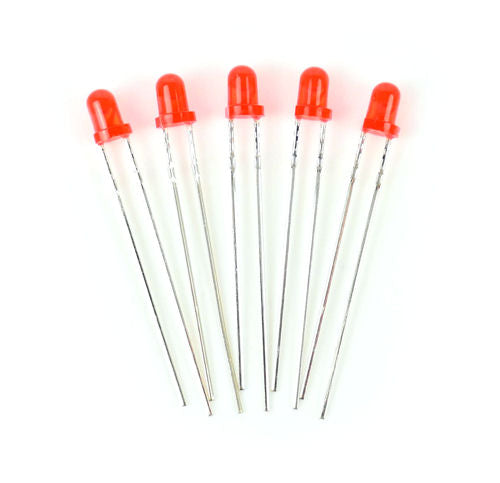 GAUGEMASTER ACCESSORIES GM81 3MM LED RED X5 - (PRICE INCLUDES DELIVERY)