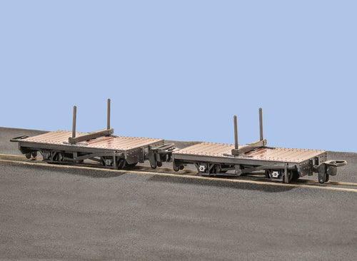 PECO GREAT LITTLE TRAINS GR-310 NARROW GAUGE 4 WHEEL BOLTSER WAGON (2) - (PRICE INCLUDES DELIVERY)