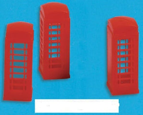 MODEL SCENE ACCESSORIES NO.5190 N GAUGE TELEPHONE BOXES (3) - (PRICE INCLUDES DELIVERY)