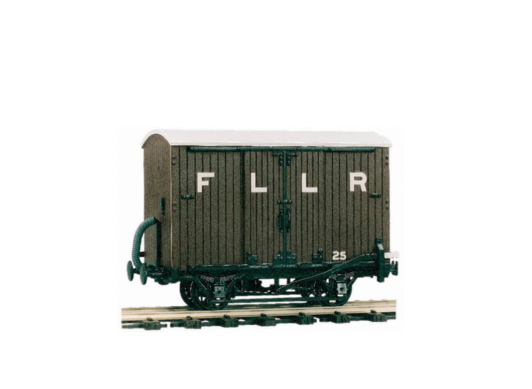 PECO GREAT LITTLE TRAINS OR-25 0-16.5 NARROW GAUGE 4 WHEEL BOX VAN KIT - (PRICE INCLUDES DELIVERY)