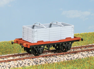 PARKSIDE MODELS PC35 OO/1:76 'CONFLAT S' CONTAINER WAGON WITH DX OPEN CONTAINER - (PRICE INCLUDES DELIVERY)