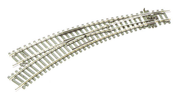 PECO ST-245 OO/1:76 LEFT HAND CURVED TURNOUT/POINTS - (PRICE INCLUDES DELIVERY)