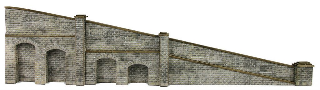 METCALFE PN149 N GAUGE TAPERED RETAINING WALLS STONE STYLE - (PRICE INCLUDES DELIVERY)