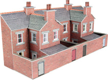 Load image into Gallery viewer, METCALFE PN176 N GAUGE LOW RELIFE TERRACED HOUS BACKS RED BRICK STYLE - (PRICE INCLUDES DELIVERY)