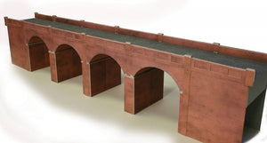 METCALFE PO240 OO/1.76 DOUBLE TRACK BRICK VIADUCT - (PRICE INCLUDES DELIVERY)