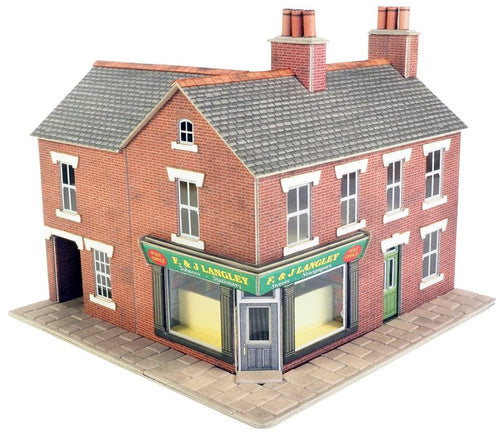 METCALFE PO263 OO/1.76  CORNER SHOP RED BRICK STYLE - (PRICE INCLUDES DELIVERY)