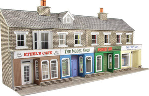 METCALFE PO273 OO/1.76 TERRACED SHOP FRONTS IN STONE FINISH - (PRICE INCLUDES DELIVERY)