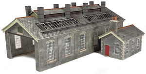METCALFE PO337 OO/1.76 S.& C. STYLE STONE ENGINE SHED - (PRICE INCLUDES DELIVERY)